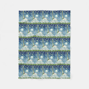 COUVERTURE POLAIRE JE CROIS À L'UNICORN DE NOËL, FLEECE BLANKET