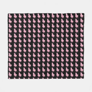Couverture Polaire Je crois en la licorne rose invisible.