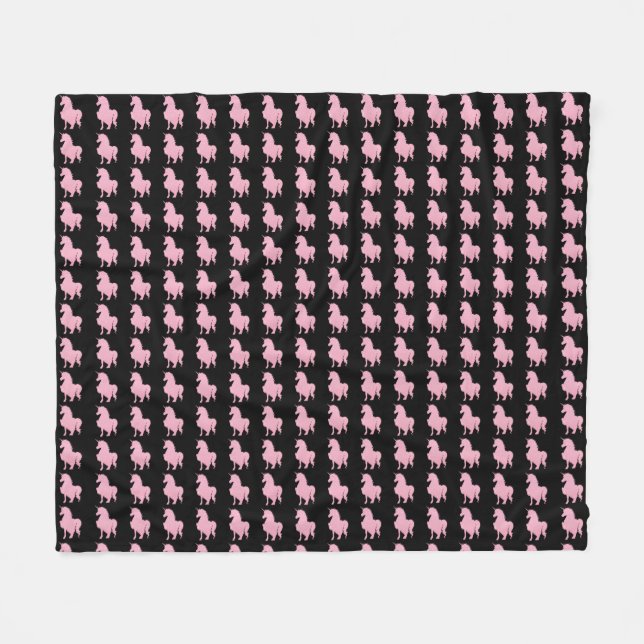Couverture Polaire Je crois en la licorne rose invisible. (Devant (Horizontal))