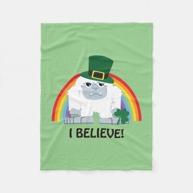 Couverture Polaire Je Crois ! Leprechaun Yeti (Devant)