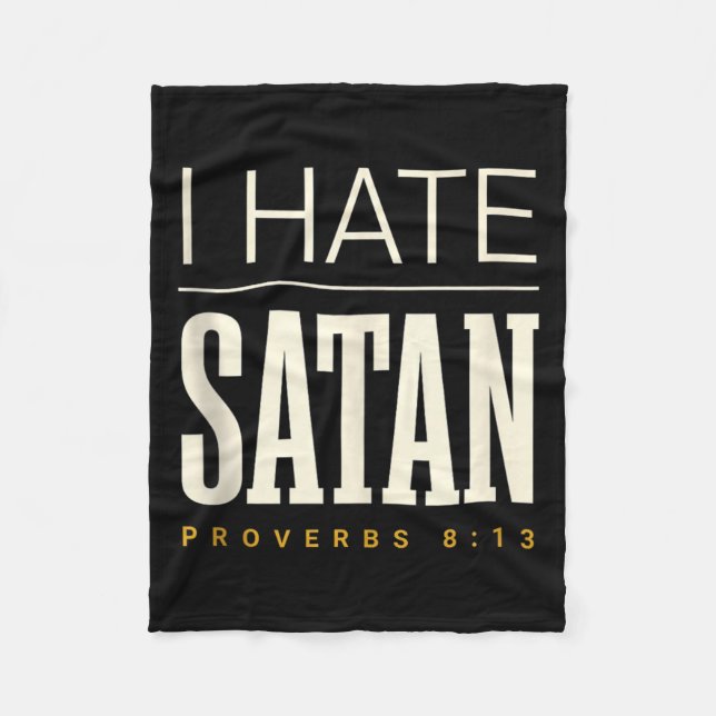 Couverture Polaire Je hais Satan (Devant)