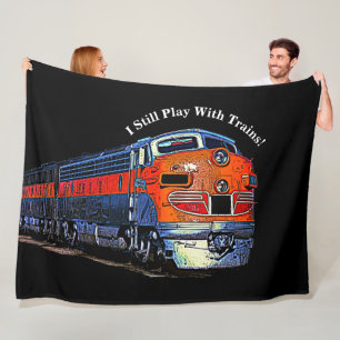 Couverture Polaire Je Joue Toujours Avec Trains F7 Diesel Locomotive
