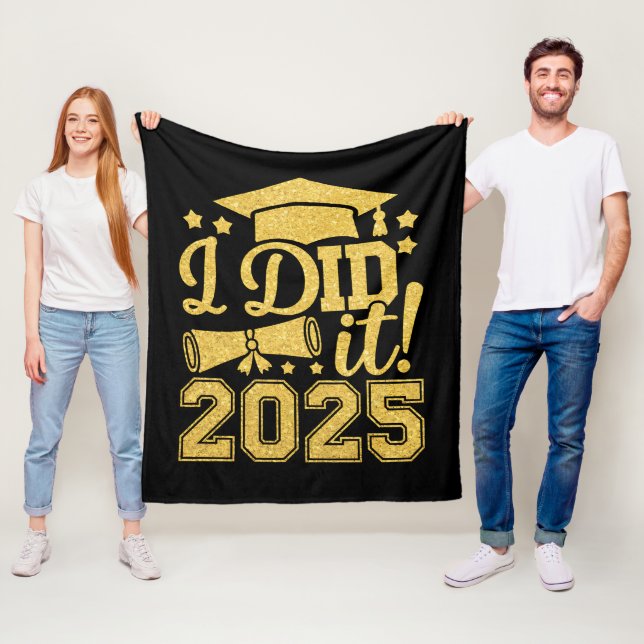 Couverture Polaire Je L'Ai Fait 2025 Graduate Graduate Classe De 2025 (En situation)
