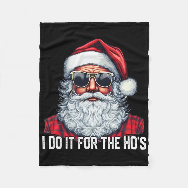 Couverture Polaire Je le fais pour les putes Santa Noël  (Devant)