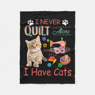 Couverture Polaire Je N'Ai Jamais Couvert Seul J'Ai Des Chats Cachés