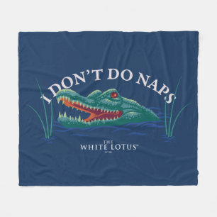 Couverture Polaire Je ne fais pas de sieste Alligator - le Lotus blan