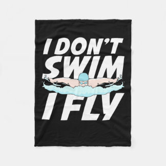 Couverture Polaire Je Ne Nage Pas Je Vole