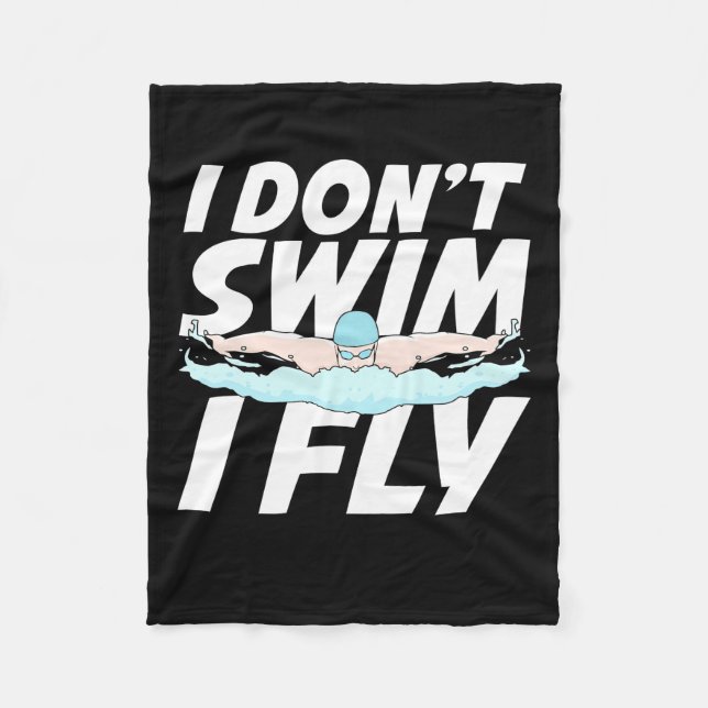 Couverture Polaire Je Ne Nage Pas Je Vole (Devant)