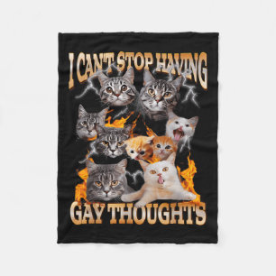 Couverture Polaire Je ne peux pas arrêter d'avoir des pensées gay Mèm