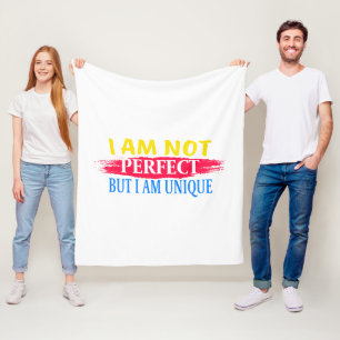 Couverture Polaire Je ne suis pas parfait, mais je suis unique