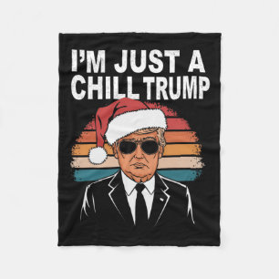 Couverture Polaire Je ne suis qu'un type de frissons drôle Mème Trump