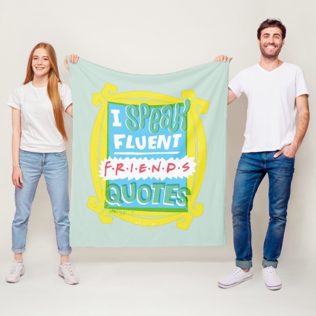 Couverture Polaire Je parle couramment les citations FRIENDS™ - Peeph (En situation)