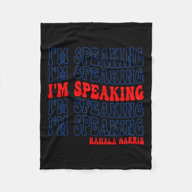 Couverture Polaire Je parle de Kamala Harris Election 2024 (Devant)