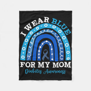 Couverture Polaire Je Porte Du Bleu Pour Ma Mère T1D Type 1 Diabète