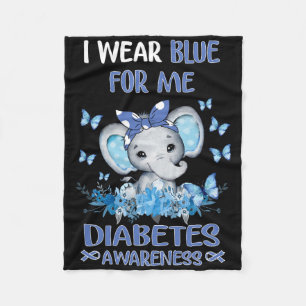 Couverture Polaire Je Porte Du Bleu Pour Moi Sensibilisation Au Diabè