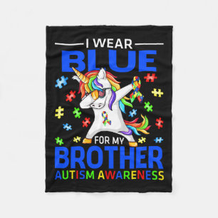 Couverture Polaire Je Porte Du Bleu Pour Mon Frère Sensibilisation su