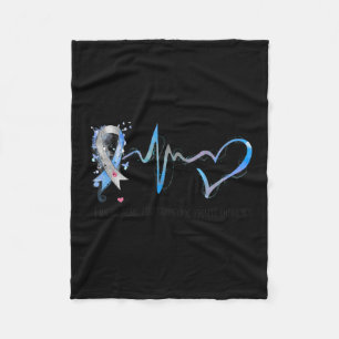 Couverture Polaire Je Porte Du Bleu Pour Quelqu'Un Lutte Contre Le Di