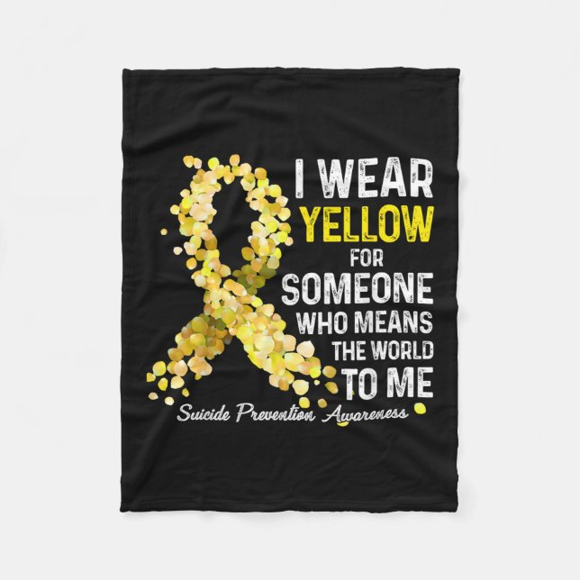 Couverture Polaire Je Porte Du Jaune À Quelqu'Un Qui Manque De Préven (Devant)