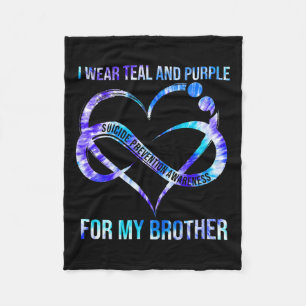 Couverture Polaire Je Porte Du Purple Turquoise Pour La Prévention Du