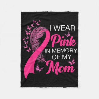 Couverture Polaire Je Porte Du Rose En Mémoire De Ma Mère Cancer Du S