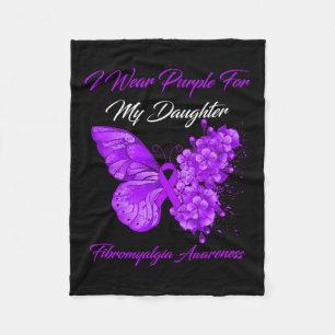 Couverture Polaire Je Porte Du Violet Pour Ma Fille Fibromyalgie Guer