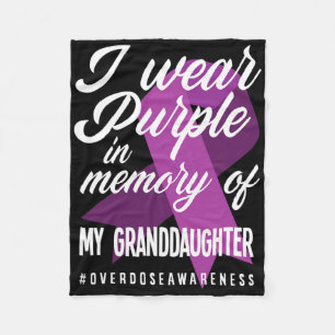 Couverture Polaire Je Porte Le Violet En Mémoire Pour La Surdose De L