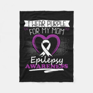 Couverture Polaire Je Porte Le Violet Pour Ma Mère Epilepsie Jour Sér