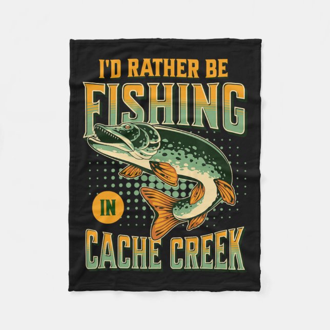 Couverture Polaire Je Préférerais Pêcher Dans Cache Creek (Devant)