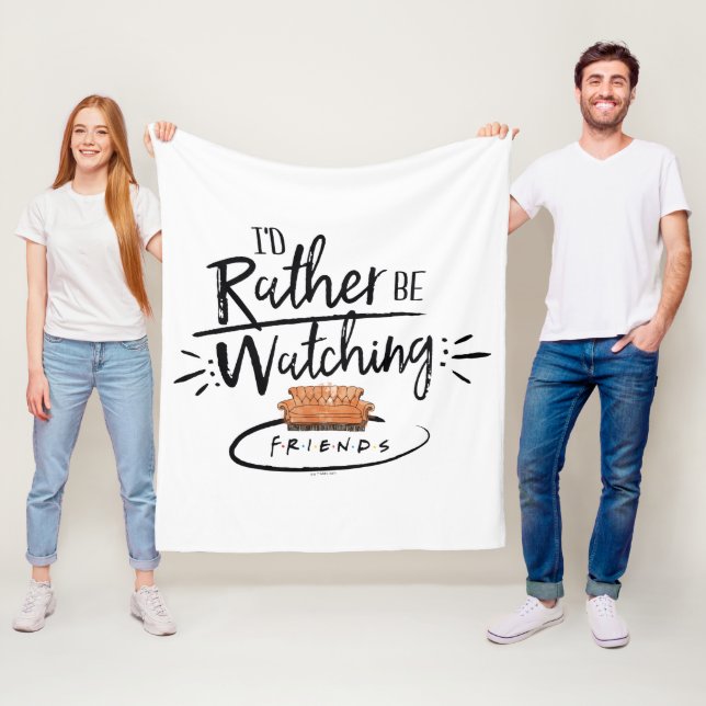 Couverture Polaire Je préférerais regarder FRIENDS™ (En situation)