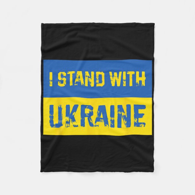 Couverture Polaire Je suis avec l'Ukraine 9  (Devant)