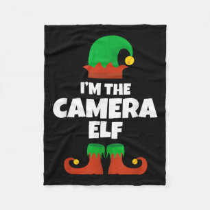 Couverture Polaire Je suis La Caméra Elf Famille Pyjama Christmas Man