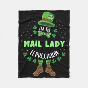 Couverture Polaire Je Suis La Dame De La Poste Leprechaun St Patricks