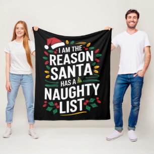 Couverture Polaire Je Suis La Raison Pour Laquelle Santa A Une Liste