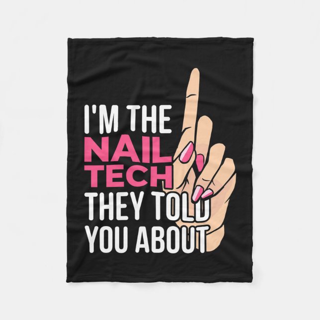 Couverture Polaire Je Suis La Technologie Des Ongles (Devant)