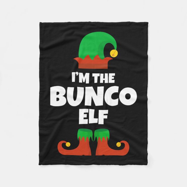 Couverture Polaire Je suis le Bunco Elf Famille Pyjama Noël Funny Bu (Devant)