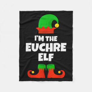 Couverture Polaire Je suis le famille de l'elfe de Euchre Pyjama Noël