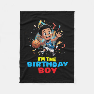 Couverture Polaire Je suis le garçon d'anniversaire Sketll Fête amusa