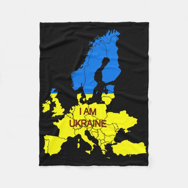 Couverture Polaire Je suis l'Ukraine  (Devant)