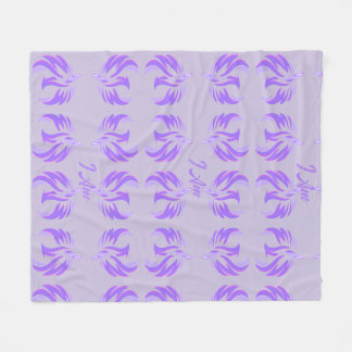 Couverture Polaire Je Suis Oiseau de Feu de Flamme Violette en Ascens