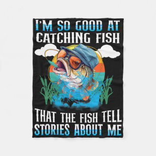 Couverture Polaire Je suis si doué pour attraper du poisson que les p