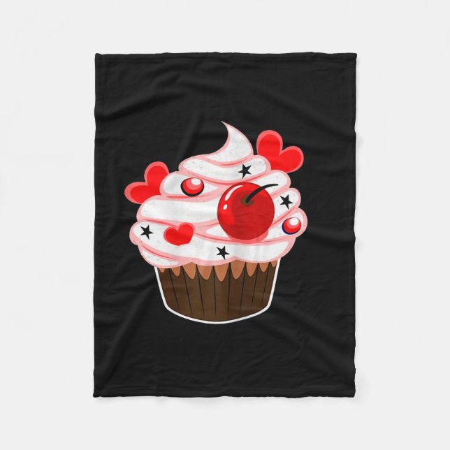 Couverture Polaire Je suis son cupcake, je suis son studmuffin de la  (Devant)