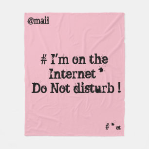 Couverture Polaire Je suis sur Internet. Ne pas déranger !