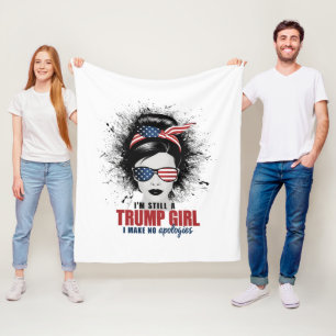 Couverture Polaire Je suis toujours une fille Trump, je ne m'excuse p