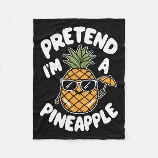 Couverture Polaire Je suis un ananas