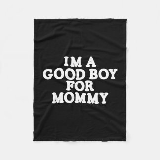 Couverture Polaire Je suis un bon garçon pour maman