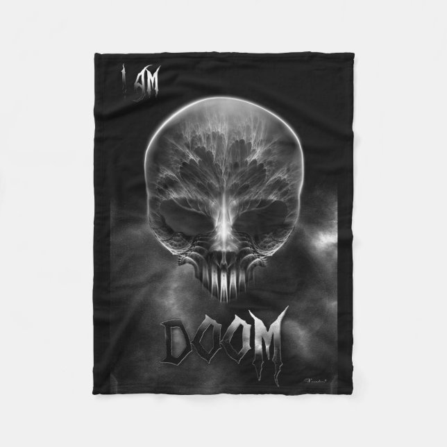 Couverture Polaire Je Suis Un Crâne Fractal De Doom (Devant)