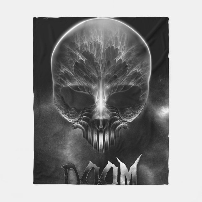 Couverture Polaire Je Suis Un Crâne Fractal De Doom (Devant)