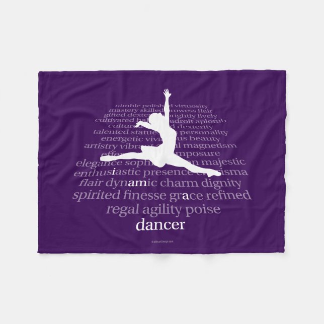 Couverture Polaire Je suis un danseur (Devant (Horizontal))