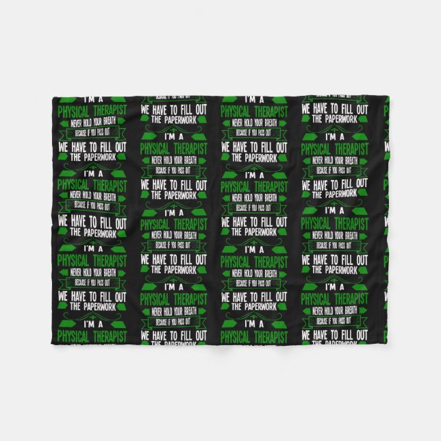 Couverture Polaire Je suis un kiné  (Devant (Horizontal))