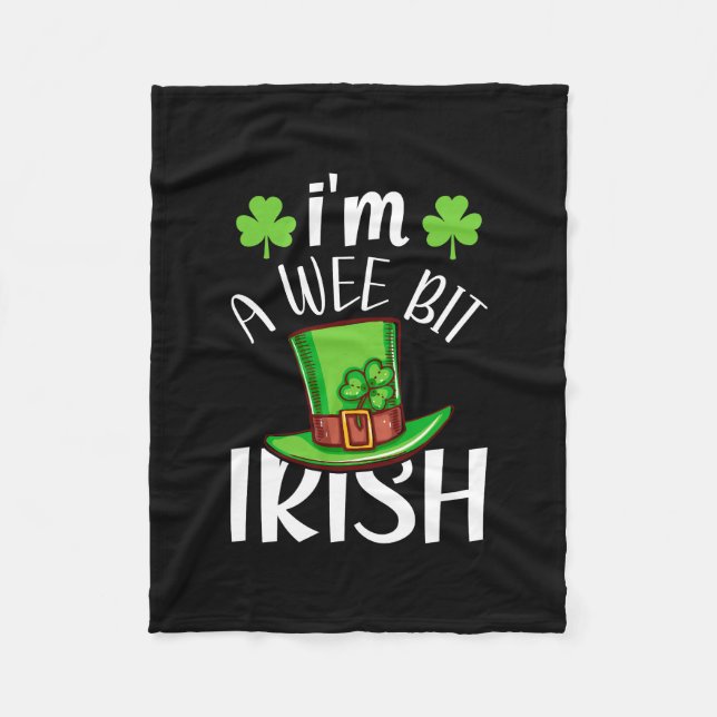 Couverture Polaire Je Suis Un Peu Irlandais (Devant)